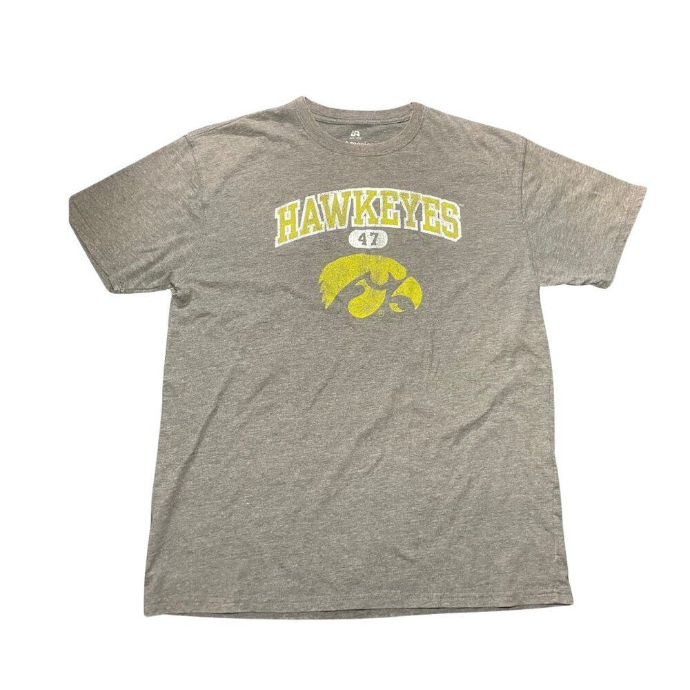 Iowa Hawkeyes Men’s T‑Shirt XL Black Gold NCAA Football Tee